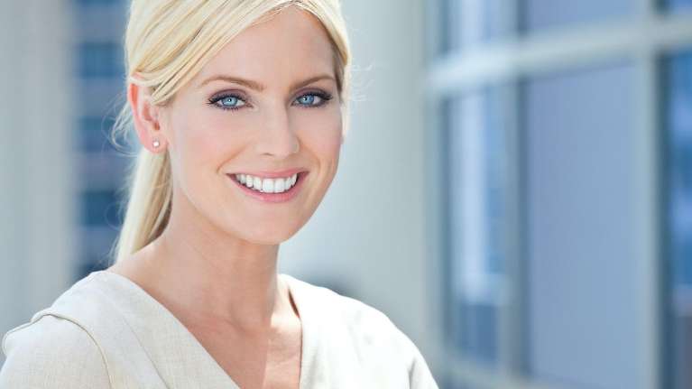 A happy patient after BOTOX treatment in Hermitage, PA