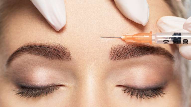 A patient undergoing BOTOX® in Hermitage, PA