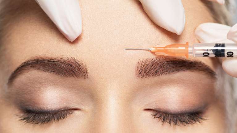 A patient getting her BOTOX injection in Hermitage, PA